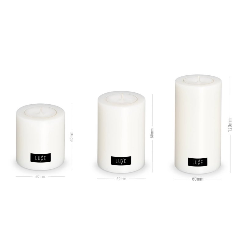 LUXE 3 PIECE TEA LIGHT HOLDER SET