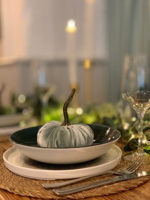 Perry Street Loves Handmade Velvet Pumpkin