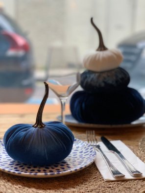 Perry Street Loves Handmade Velvet Pumpkin