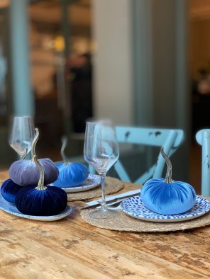 Perry Street Loves Handmade Velvet Pumpkin